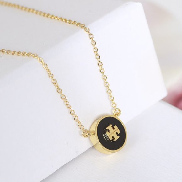Tory Burch Jewelry - Kira Enamel Necklace Black